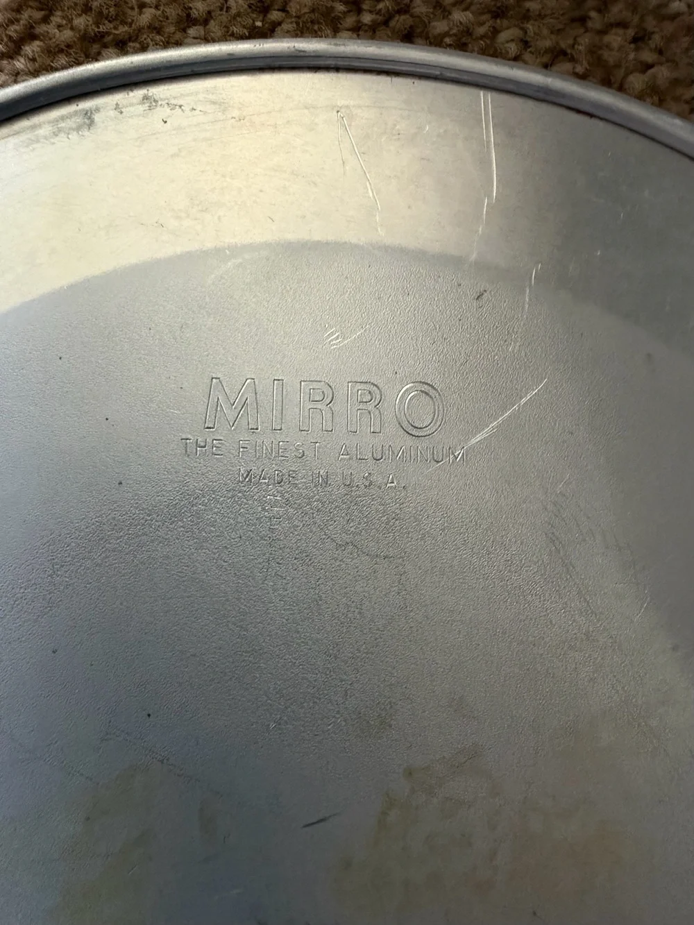 Vintage Aluminum Angel Food Cake Pan - Silver